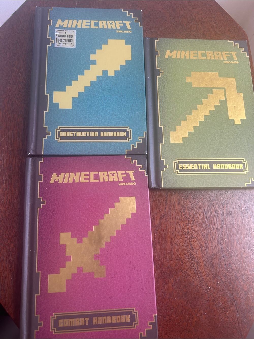 Scholastic Minecraft Handbooks – Teal, Olive, Burgundy Covers